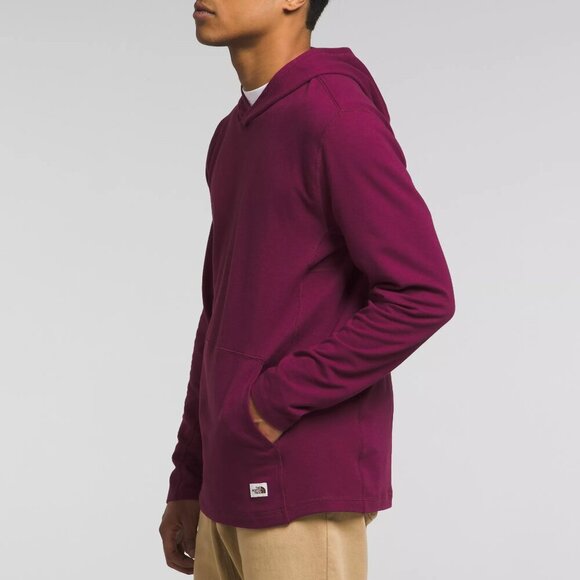 North Face Men's Lightweight Red Terry Hoodie NWT - Picture 2 of 4